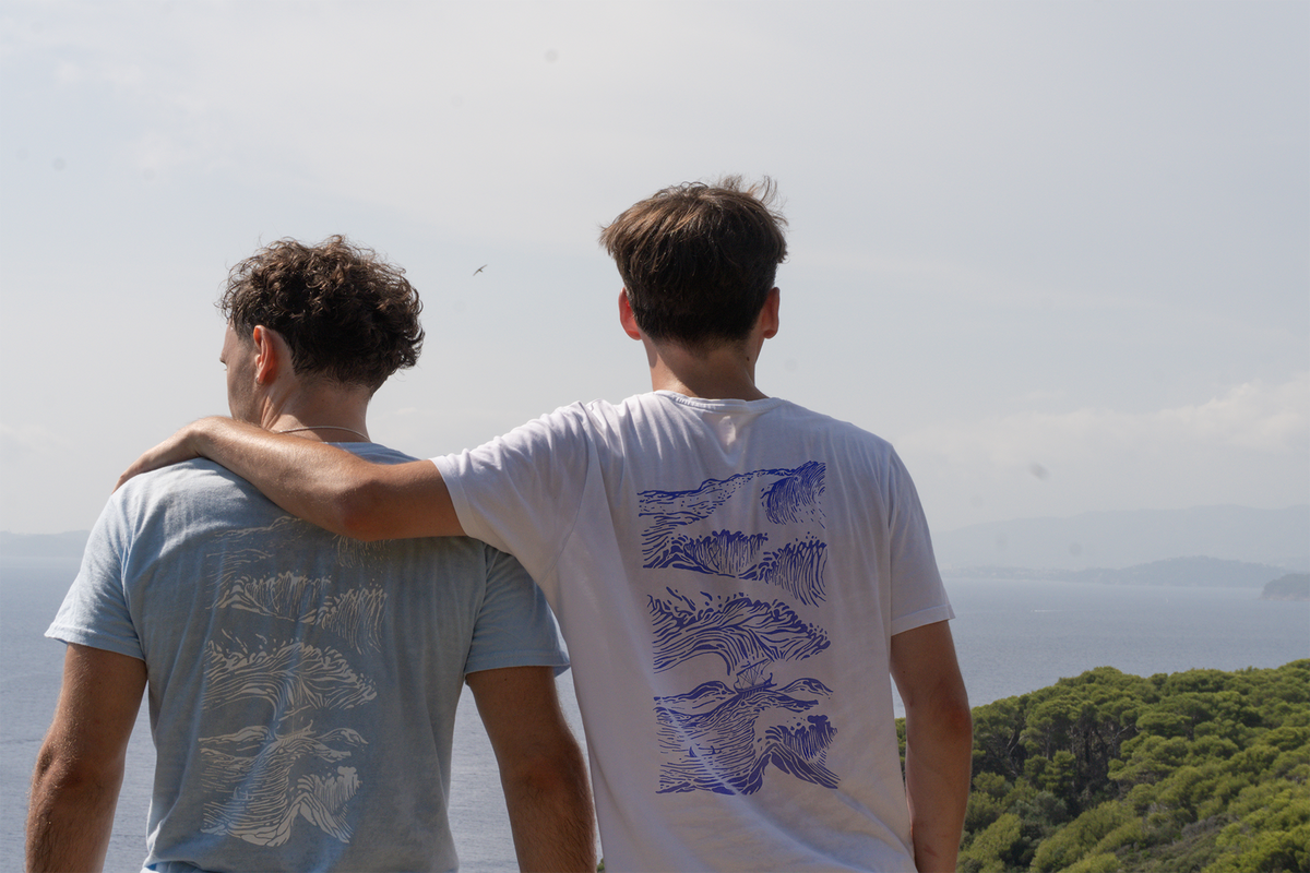 T-shirt Le radeau du kraken | Parallèle - sérigraphie à la main