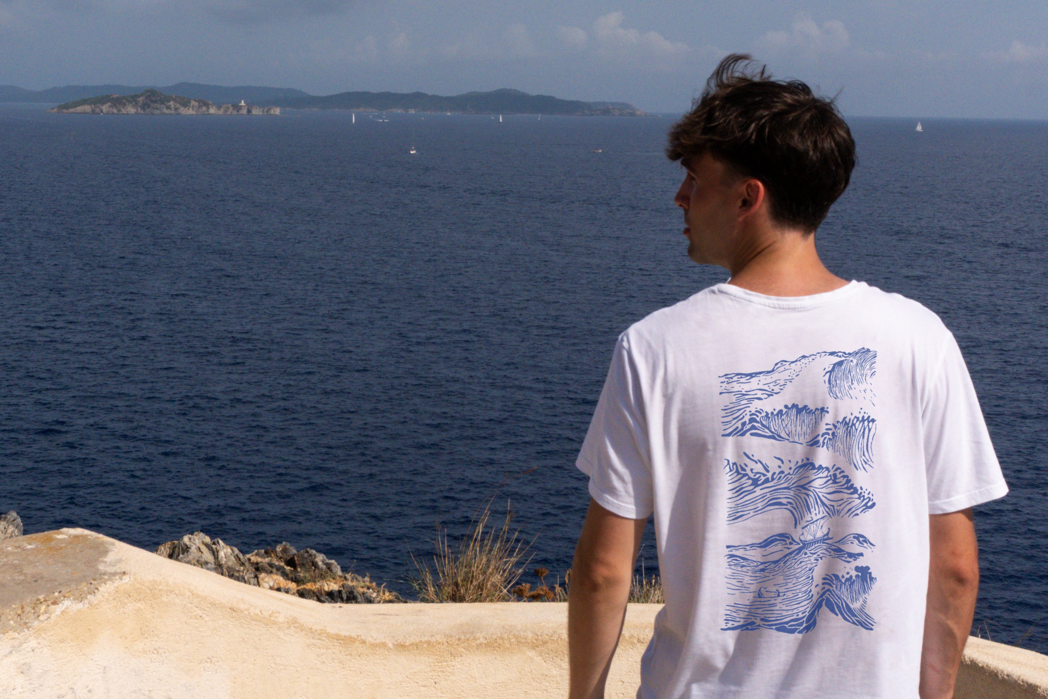 T-shirt Le radeau du kraken | Parallèle - sérigraphie à la main