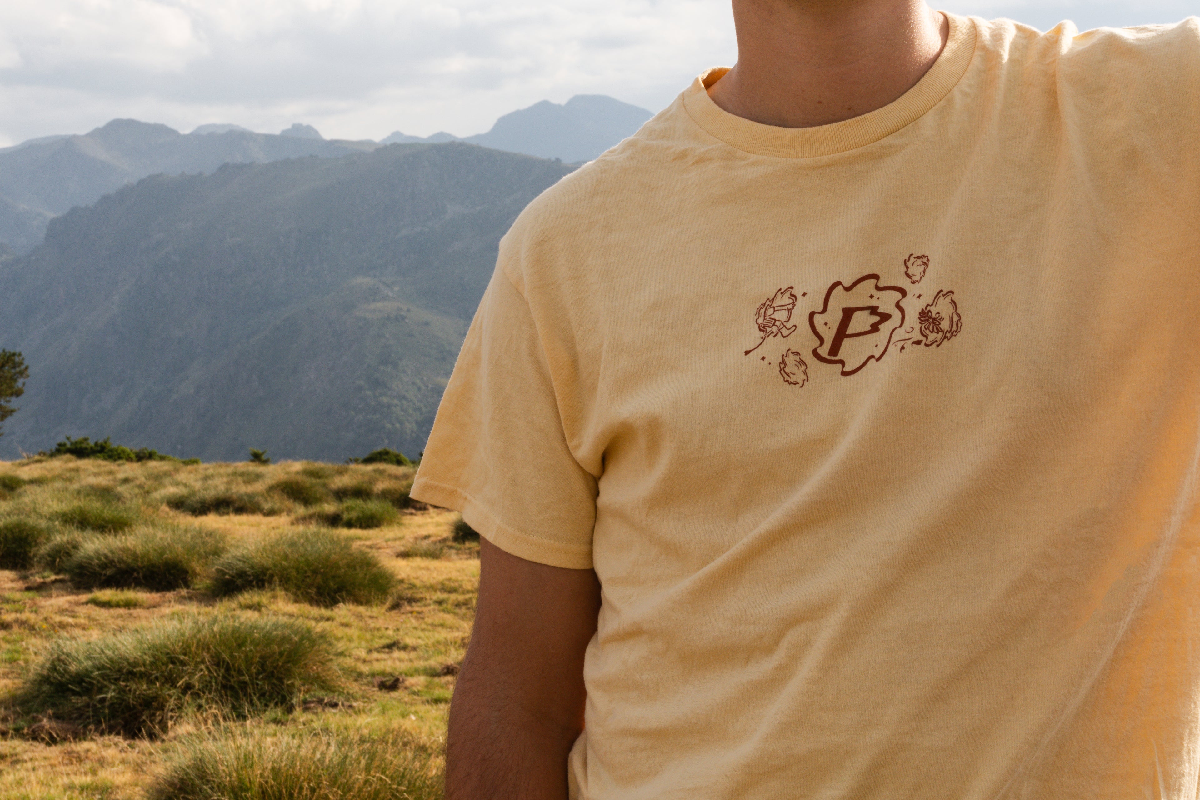 T-shirt La plaine de Morphée | Parallèle - sérigraphie à la main