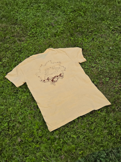 T-shirt La plaine de Morphée | Parallèle - sérigraphie à la main
