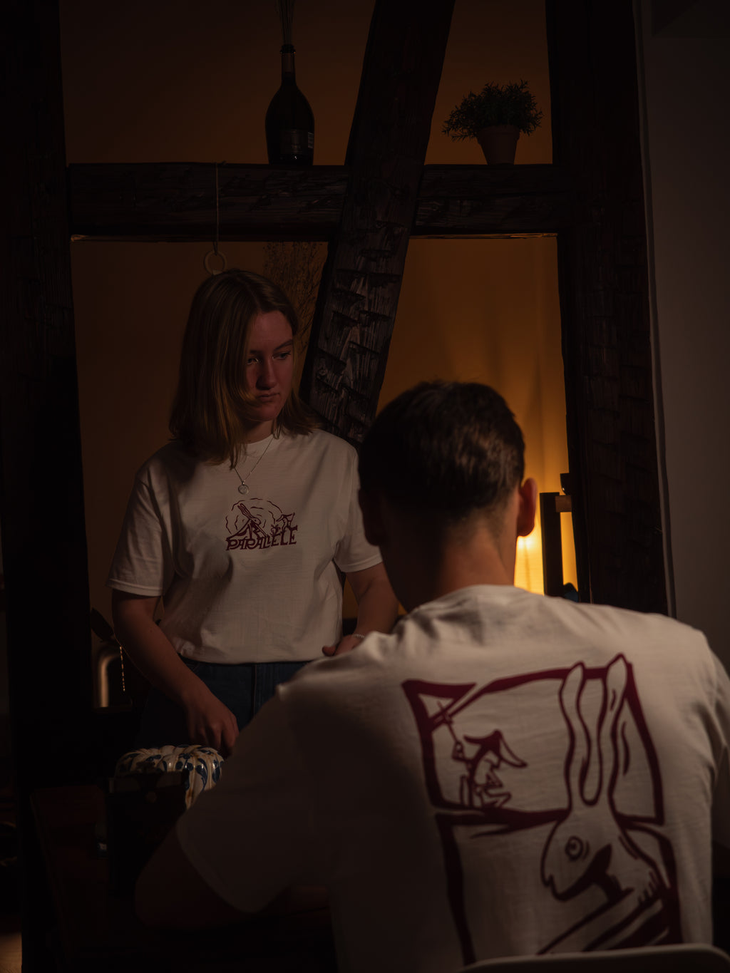 T-shirt L'Affrontement | Parallèle - sérigraphie à la main