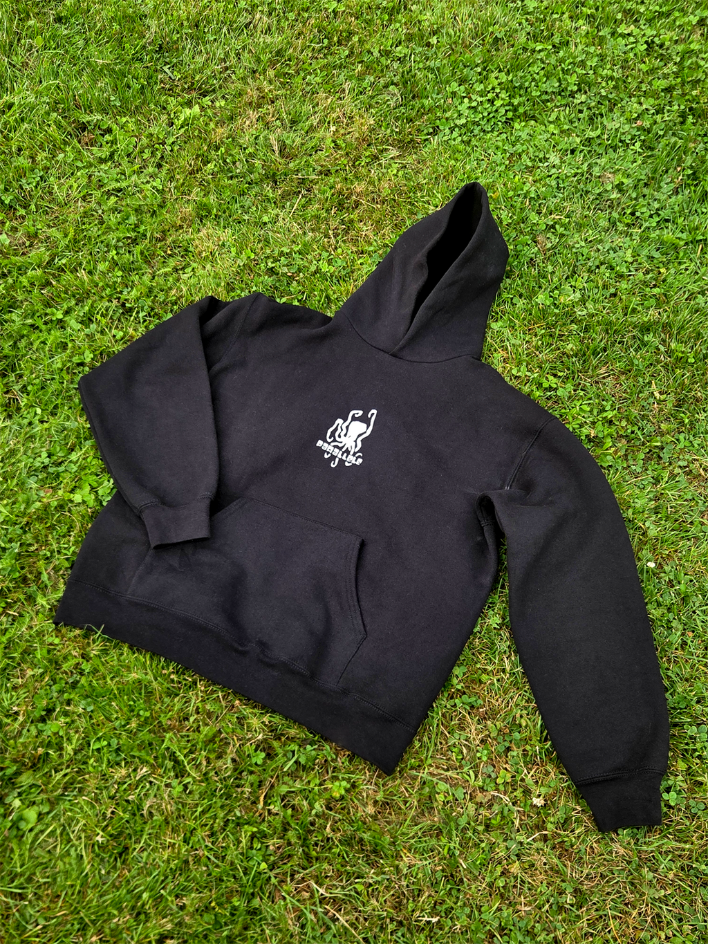 Sweat à capuche Le radeau du kraken | Parallèle - sérigraphie à la main